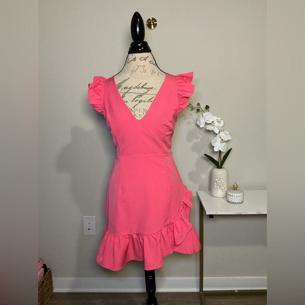 DO+BE Pink Ruffle Dress